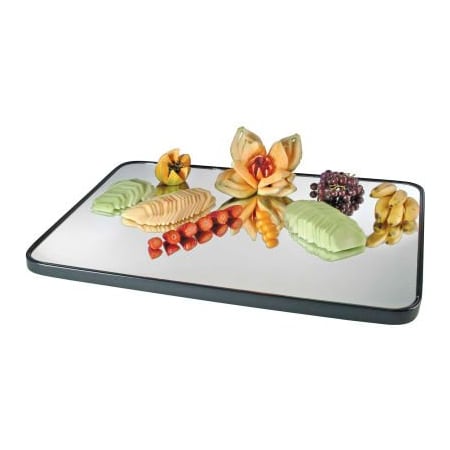 Cal-Mil Cal-Mil Rectangle Mirror Tray with Black Trim 24"W x 32"D x 1"H RR323